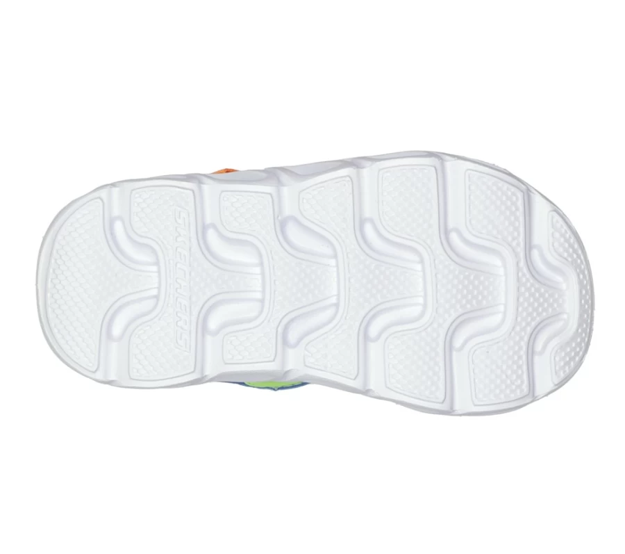 SKECHERS Kids' Hypno-Splash Light-Up Sneakers in Blue & Lime | S Lights by Sunzys