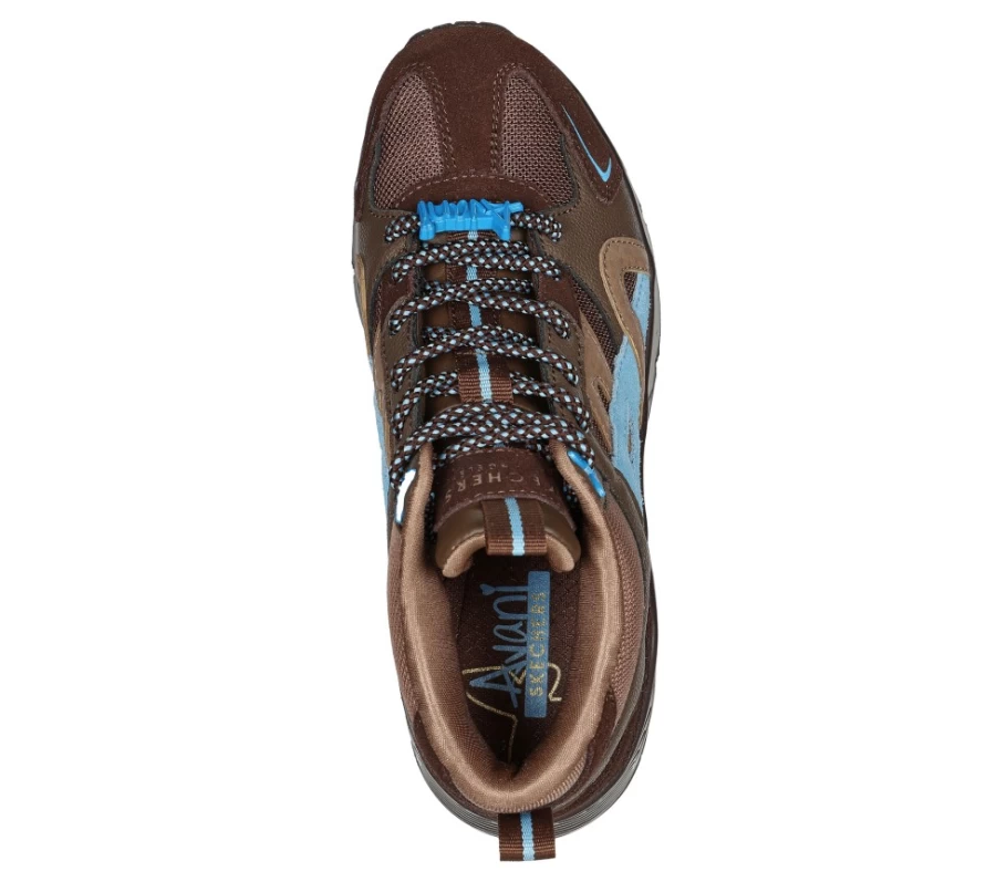 SKECHERS Women's Uno Hi - Avani Sneakers in Brown & Blue | Casual Comfort Shoes