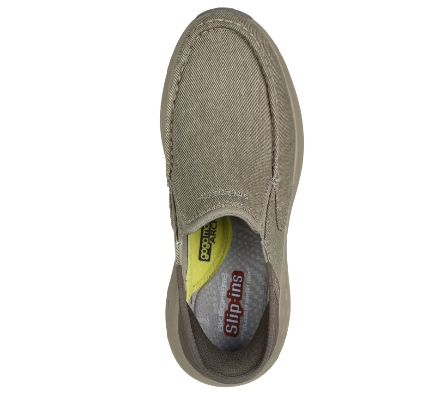 SKECHERS Men's Slip-Ins Parson - Dewitt Comfortable Sneakers in Taupe