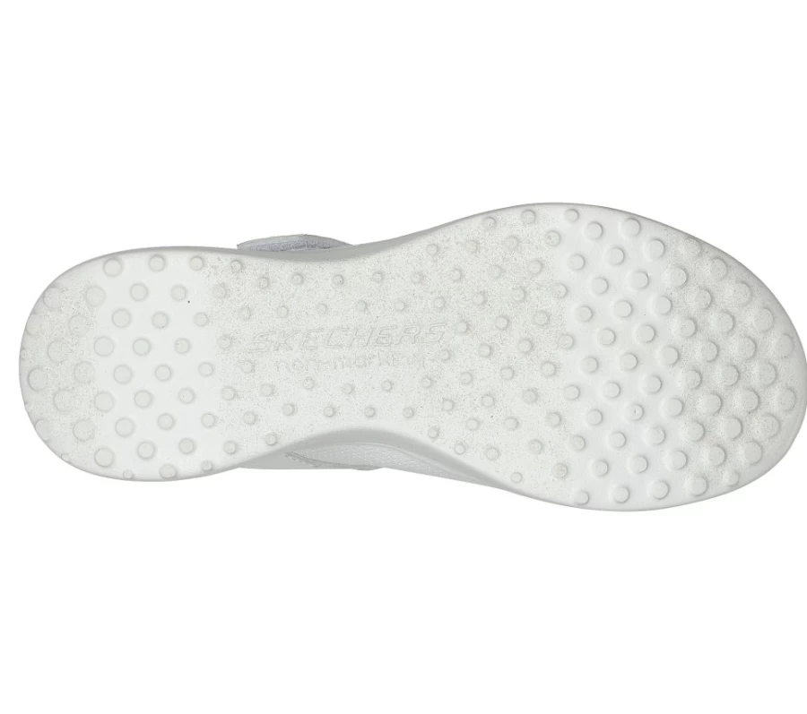 SKECHERS Kids Microstrides - Recess Rules White Sneakers for School & Play