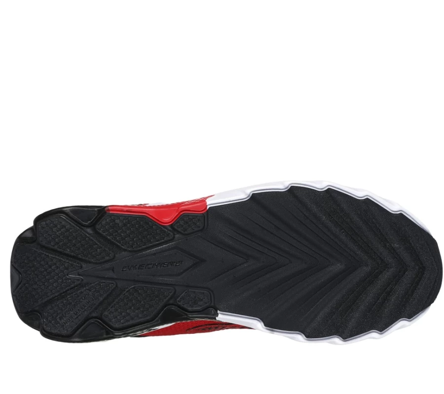 SKECHERS Kids Red & Black Elite Sport Tread Sneakers for Active Children