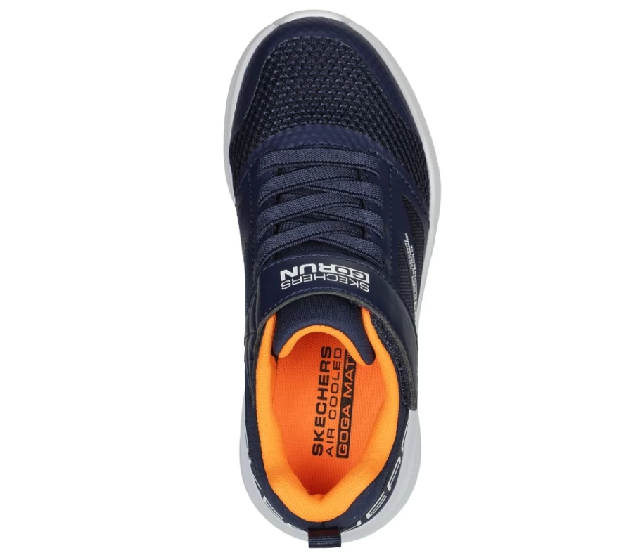 SKECHERS Kids Go Run Elevate Sneakers in Navy/Orange - Lightweight Running Shoes for Children