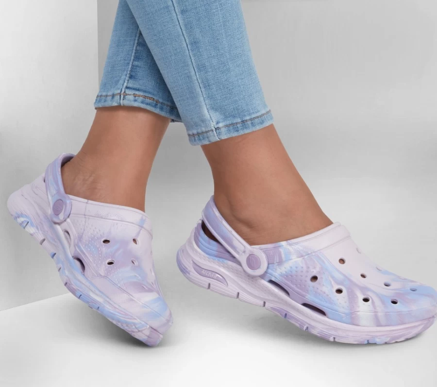 SKECHERS Women's Foamies Arch Fit Sneakers in Lavender - Mystic Muse Style