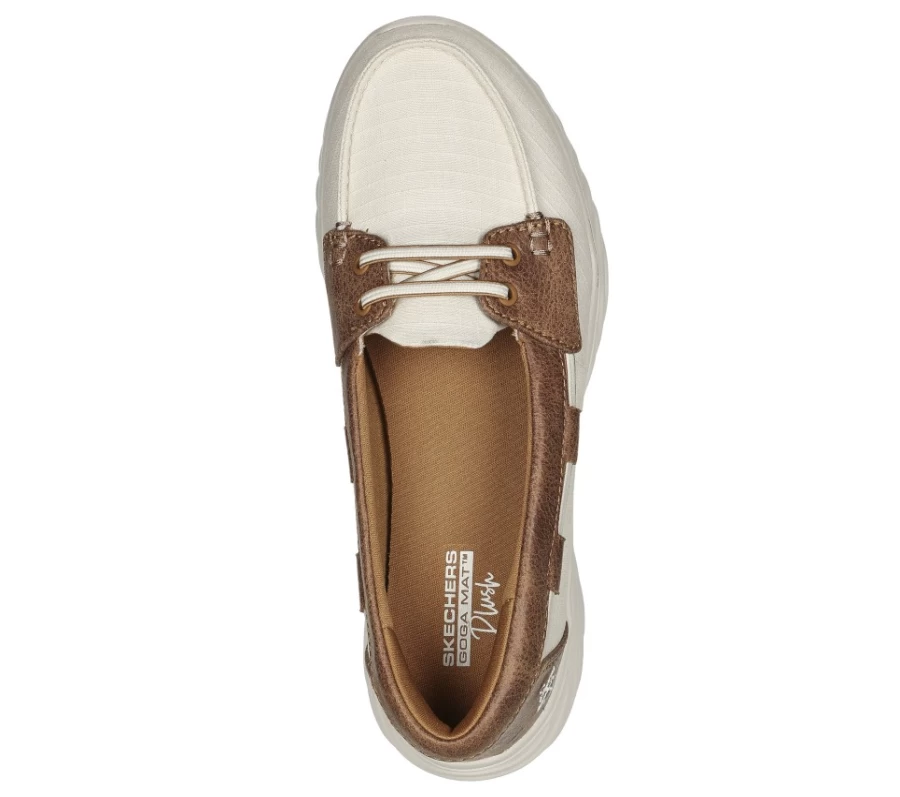"SKECHERS Women's Natural On-The-Go Ideal - Set Sail Walking Shoes"