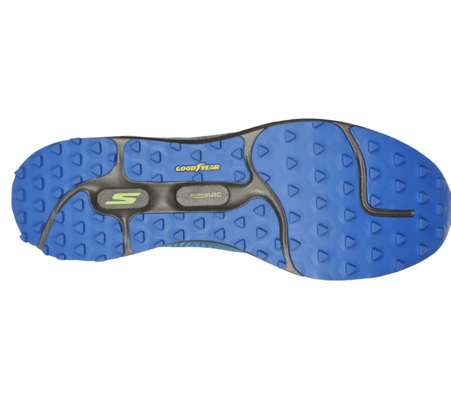 SKECHERS Men's Go Run Razor Trail 2 Running Shoes - Blue/Green, Lightweight Trail Runners for Men