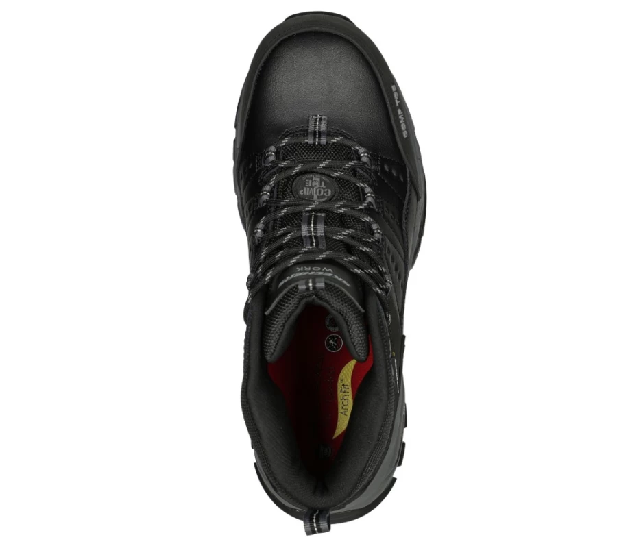 SKECHERS Men's Arch Fit Tarver Ct Sneakers in Black - Comfortable Walking Shoes for Men