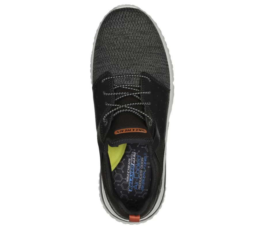 SKECHERS Men's Solvano - Caspian Relaxed Fit Sneakers in Black