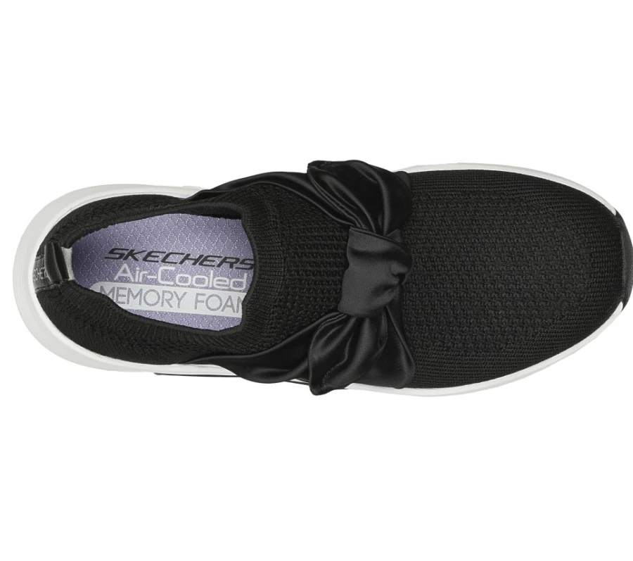 SKECHERS Kids Black Modern Jogger - Gleam Beauty Sneakers for Active Children