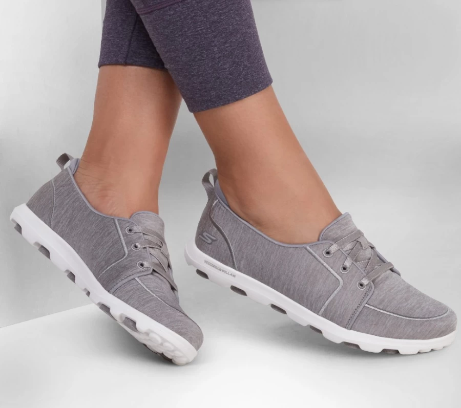 SKECHERS Women's On-The-Go 2.0 Destiny Sneakers in Gray - Comfortable Walking Shoes