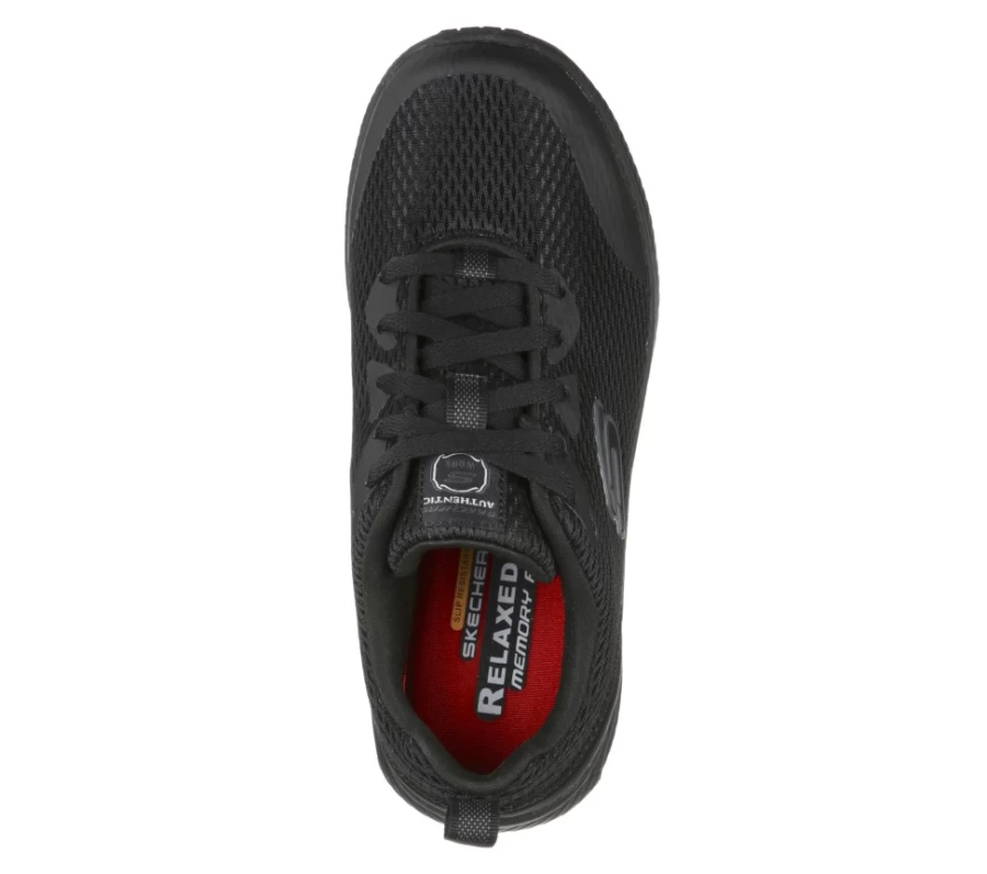 SKECHERS Women's Dynaair Sr Relaxed Fit Sneakers in Black - Comfortable Casual Shoes
