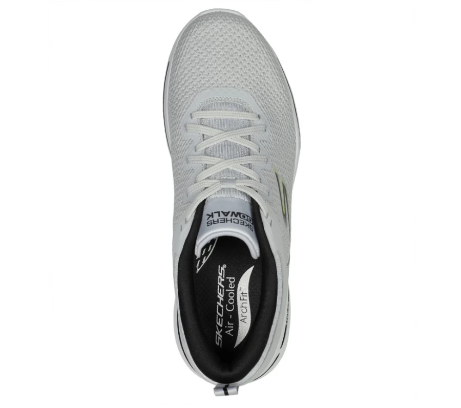 SKECHERS Men's Go Walk Arch Fit - Clinton Light Gray Walking Shoes