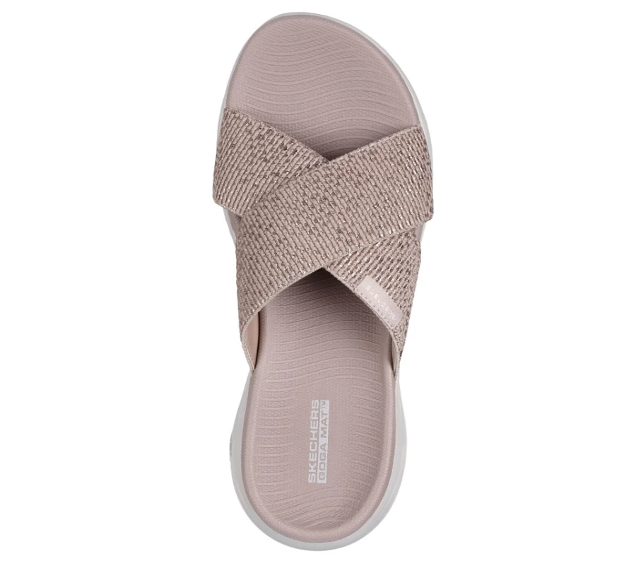 SKECHERS Women's On-The-Go 600 Sneakers in Rose Gold - Lightweight Comfort Walking Shoes