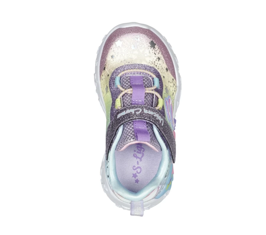 SKECHERS Kids Unicorn Charmer Twilight Dream Sneakers in Purple & Multi Colors