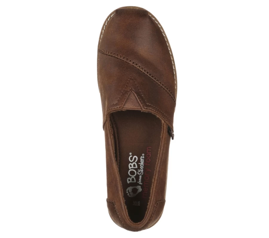 SKECHERS Women's Brown Bobs Chill Lugs - Urban Spell Casual Shoes