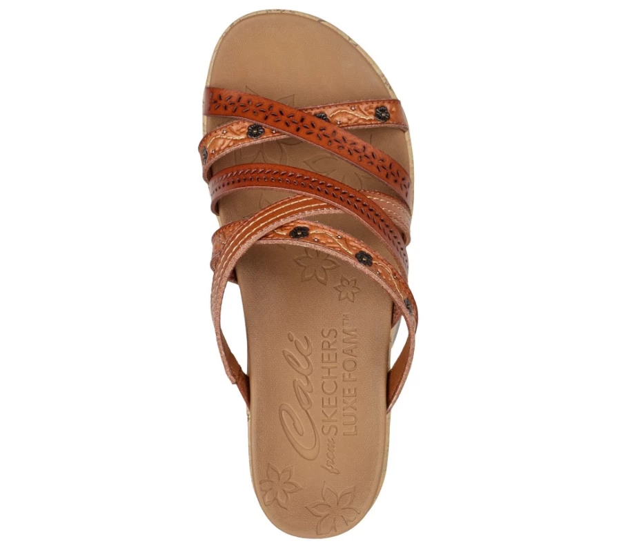 SKECHERS Women's Beverlee - Clicky Vibes Sneakers in Luggage