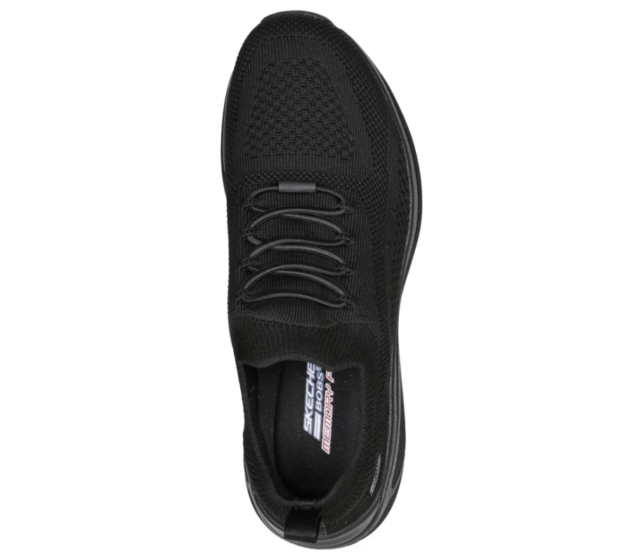 SKECHERS Men's Bobs Sparrow 2.0 - Allegiance Crew Sneakers in Black