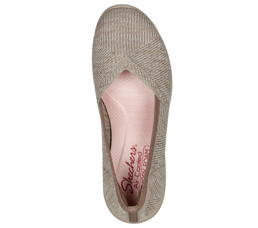 SKECHERS Women's Arya - Good Morning Sneakers in Mocha | Comfortable Casual Shoes