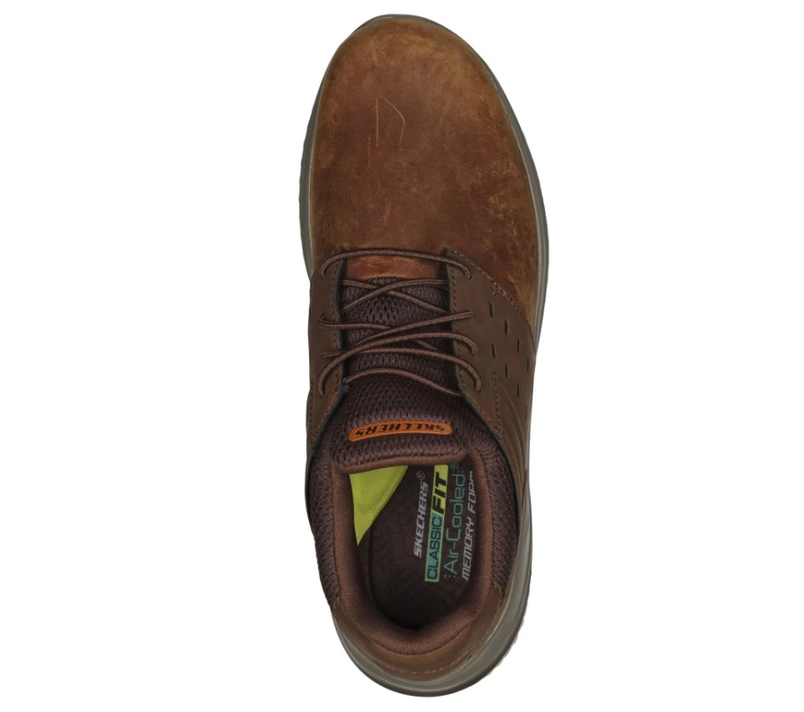 SKECHERS Men's Ezra Delson 3.0 Sneakers in Brown - Comfortable Casual Shoes