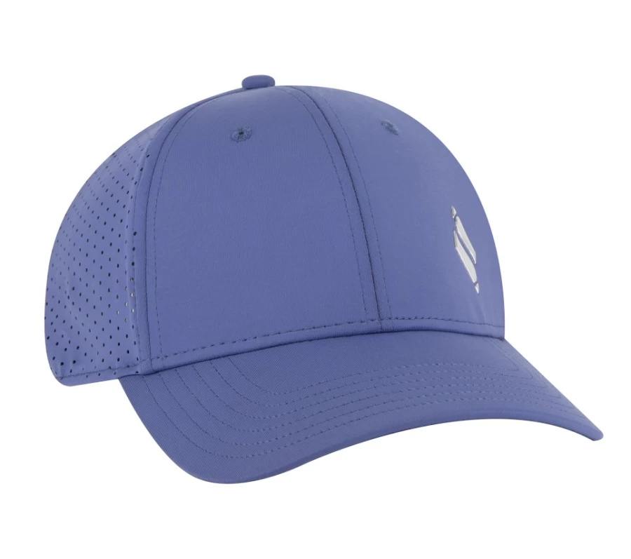 SKECHERS Men's Performance Diamond Hat - Breathable Blue Baseball Cap for Active Lifestyle