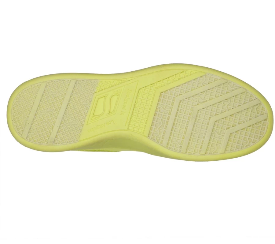 SKECHERS Women's Upbeats - Bright Court Sneakers in Neon Yellow
