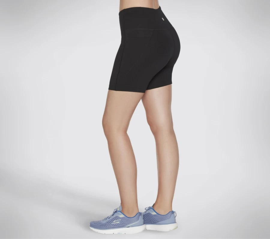 SKECHERS Women's Black Go Stretch 6-Inch Bike Shorts for Comfort & Performance
