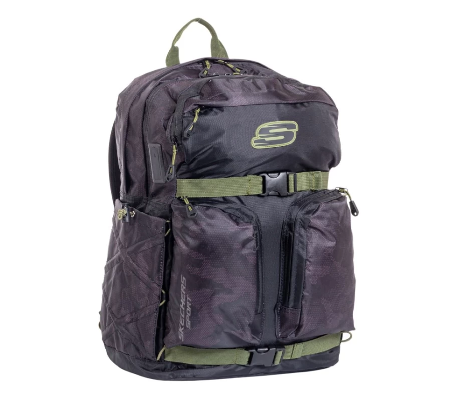 SKECHERS Men's Discoverer Camouflage Backpack for Outdoor Adventures