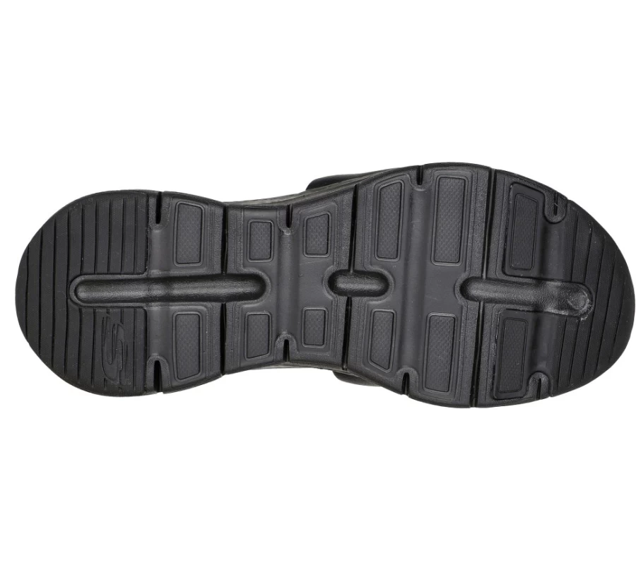 SKECHERS Men's Arch Fit Comfort Sandals - Black Slip-On Walking Shoes for Support & Cushioning