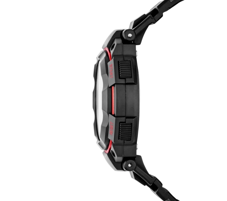 SKECHERS Men's Ruhland Black Red Sport Watch - Stylish Chronograph Timepiece