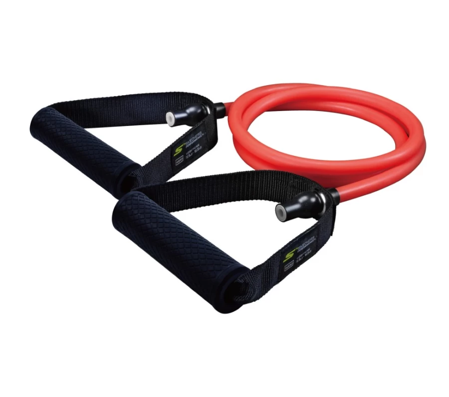 SKECHERS Men's Red Fitness Resistance Tube - Heavy Duty Workout Band for Strength Training