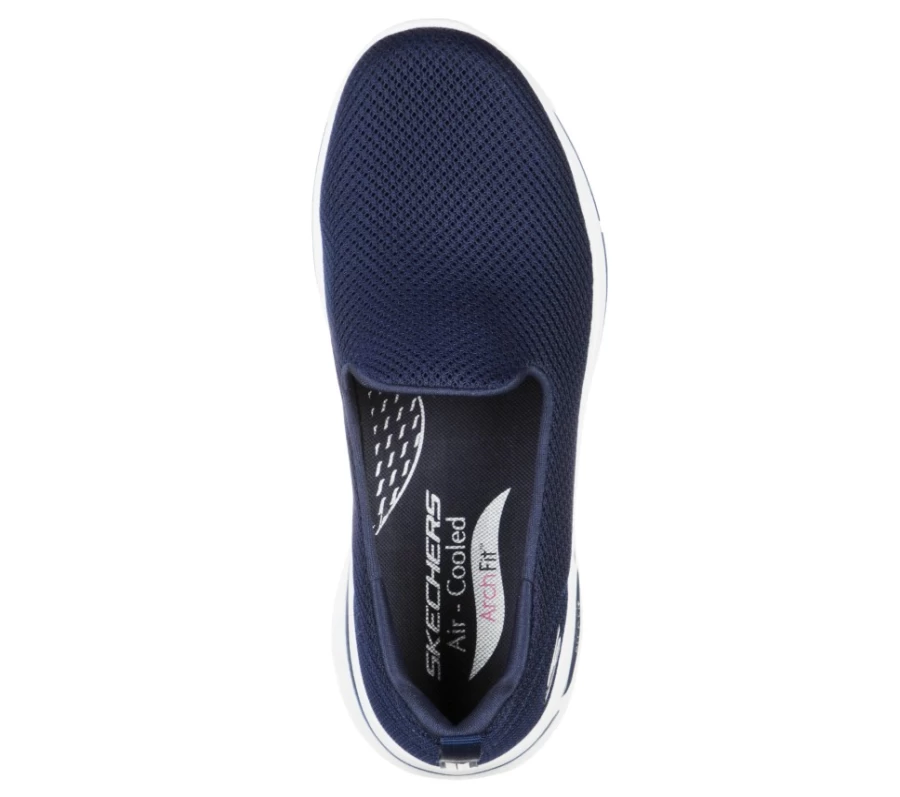 SKECHERS Women's Go Walk Arch Fit Sneakers in Navy/White - Comfortable Walking Shoes for Women