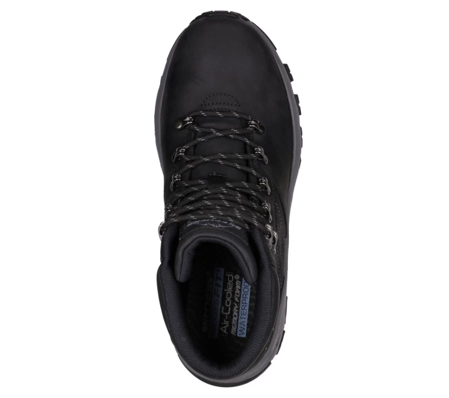 SKECHERS Men's Edgemont - Larker Relaxed Fit Sneakers in Black