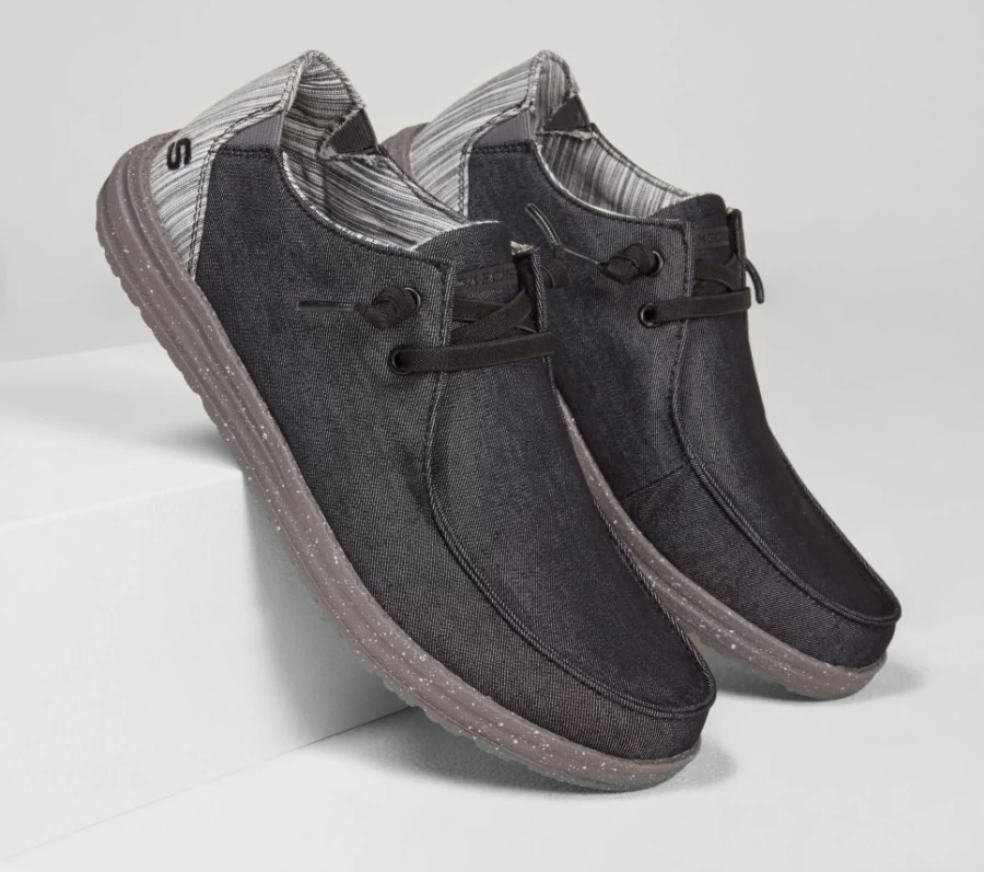 SKECHERS Men's Melson - Chad Relaxed Fit Sneakers in Black