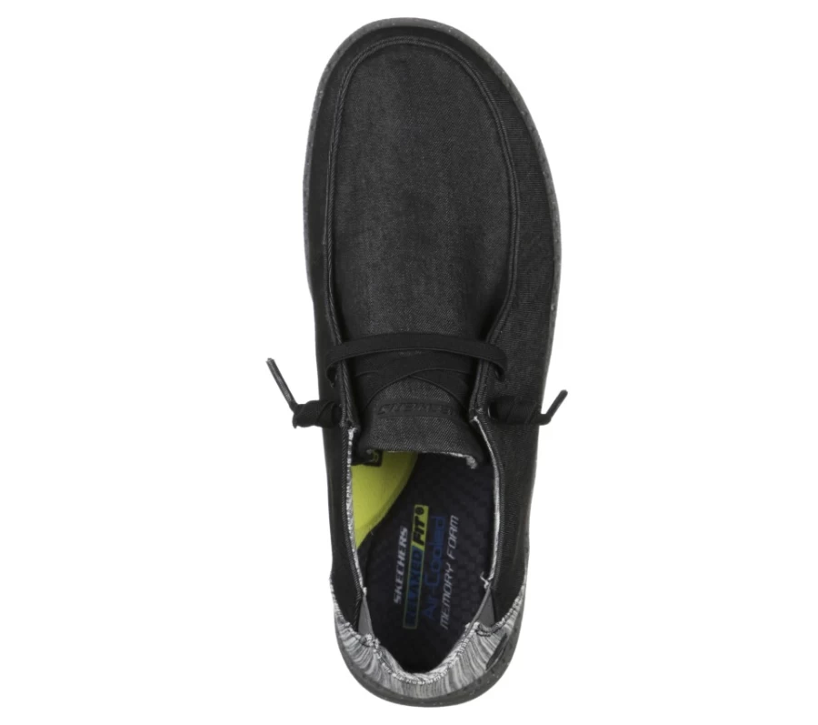 SKECHERS Men's Melson - Chad Relaxed Fit Sneakers in Black