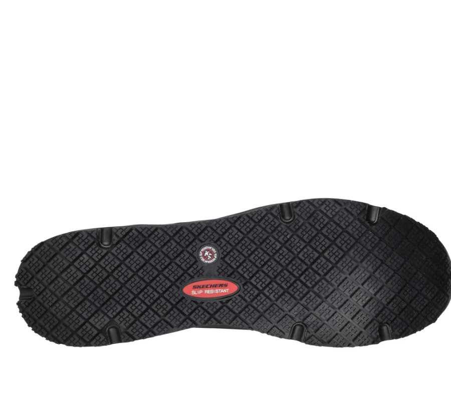 SKECHERS Men's Uno Sr - Sutal Relaxed Fit Sneakers in Black