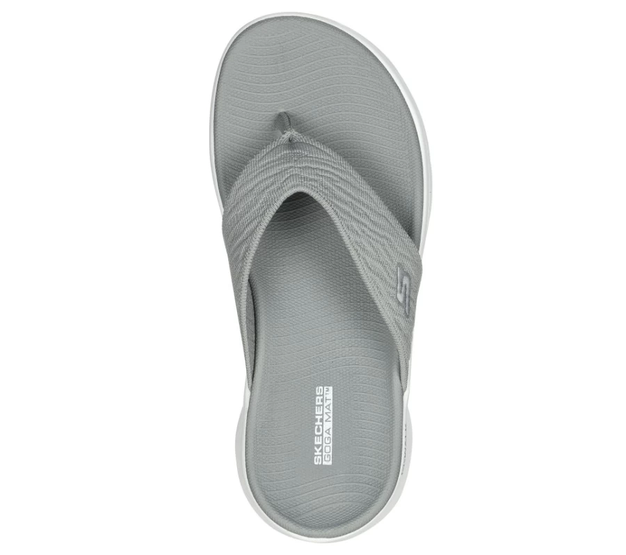 SKECHERS Women's Go Walk Flex Sandal - Splendor Slip-On Comfort in Gray