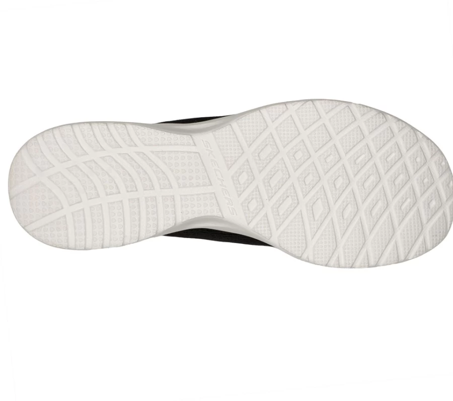 SKECHERS Women's Skech-Air Dynamight Sneakers in Black & White - Wild Lead Style