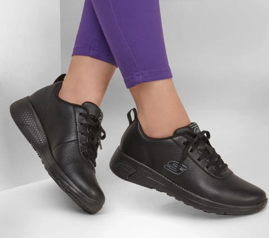 SKECHERS Women's Relaxed Fit Marsing Sneakers in Black for Comfort & Style