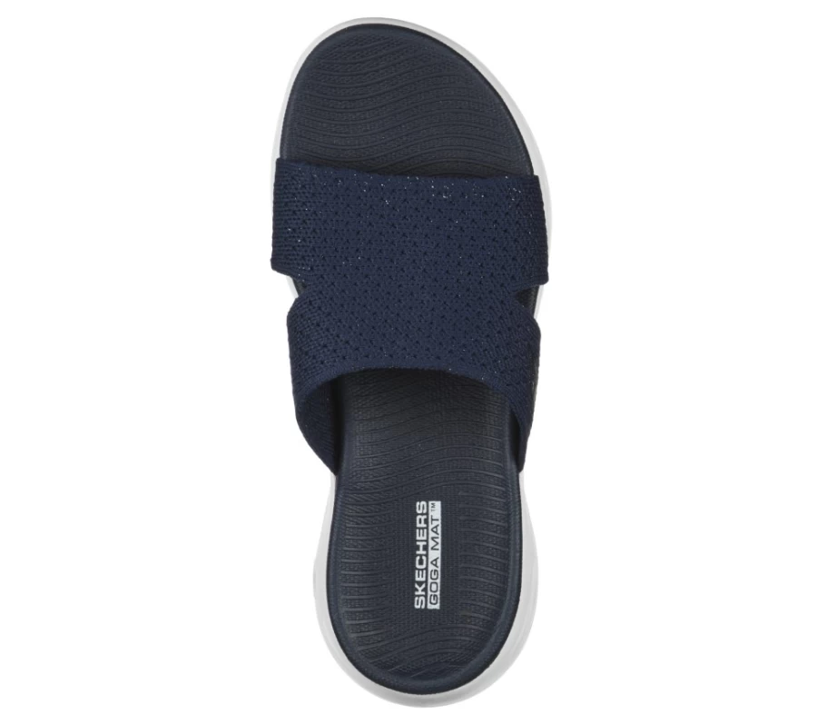 SKECHERS Women's On-The-Go 600 Adore Sneakers in Navy - Comfortable Walking Shoes