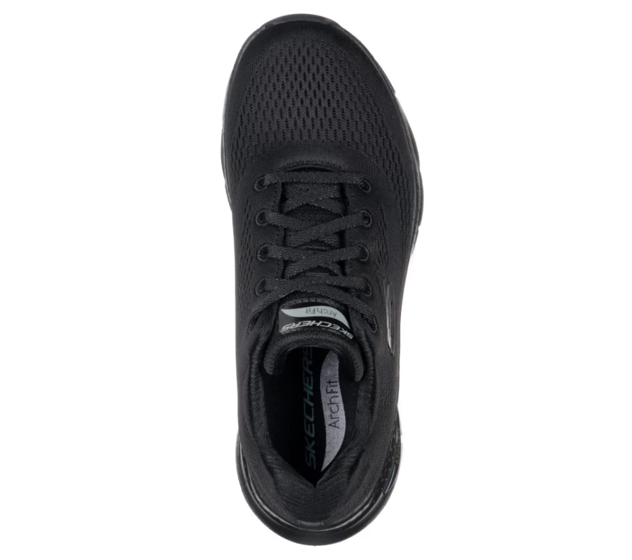 SKECHERS Women's Arch Fit Big Appeal Sneakers in Black - Comfortable Walking Shoes