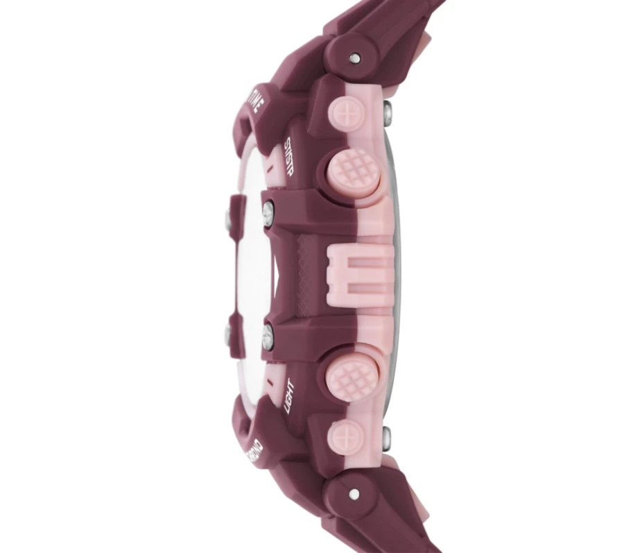 SKECHERS Women's Dual Time Watch - Black & Purple Stylish Chronograph for Her
