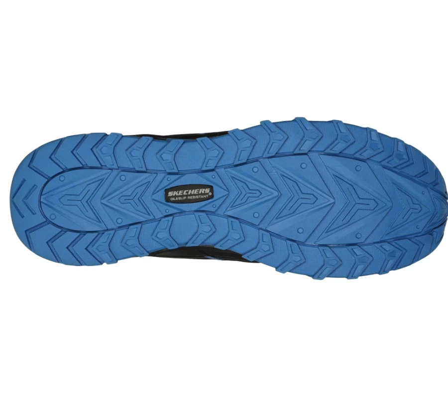 SKECHERS Men's Work Shoes Puxal - Firmle ESD Composite Toe in Black & Blue