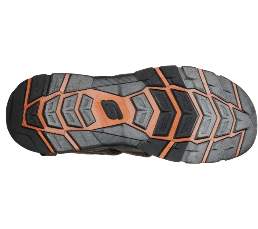 SKECHERS Men's Tresmen - Outseen Relaxed Fit Sneakers in Chocolate