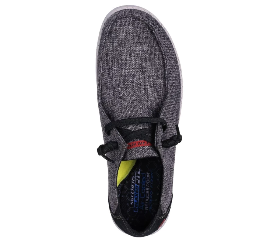 SKECHERS Men's Melson - Nela Relaxed Fit Sneakers in Black