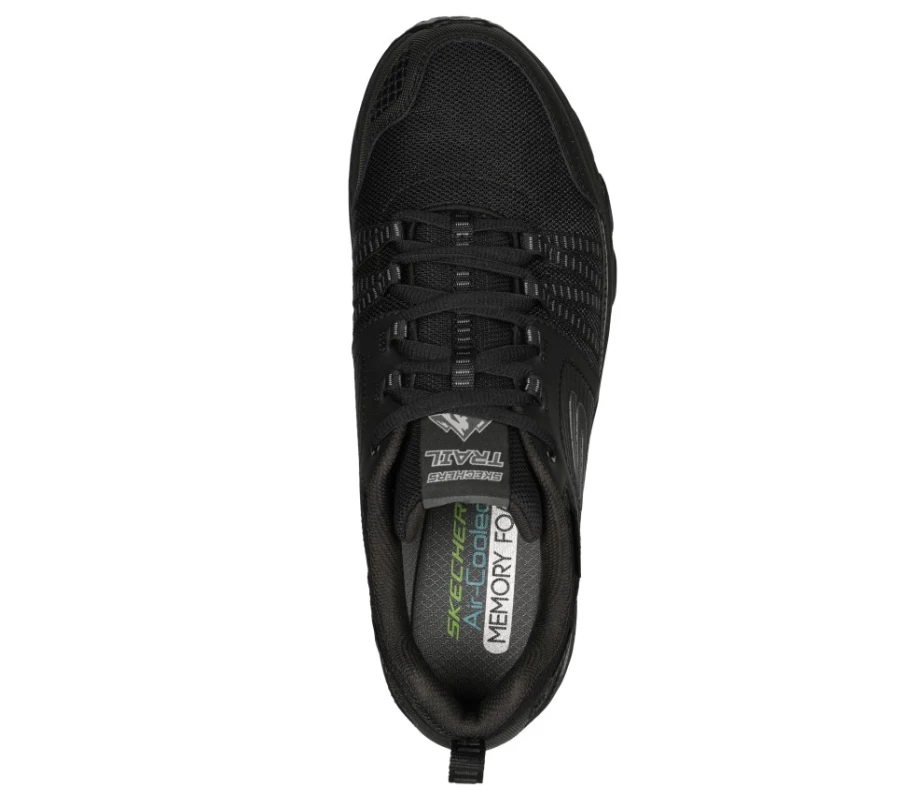 SKECHERS Men's Escape Plan Black Sneakers for Comfort & Style