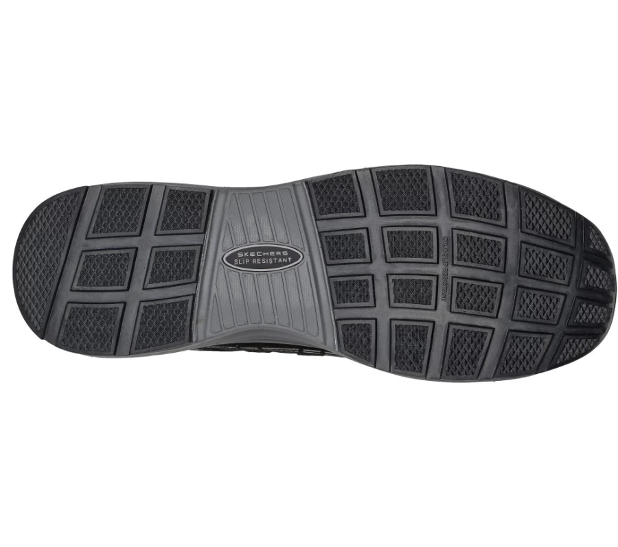 SKECHERS Men's Malad II Composite Toe Work Boots in Black