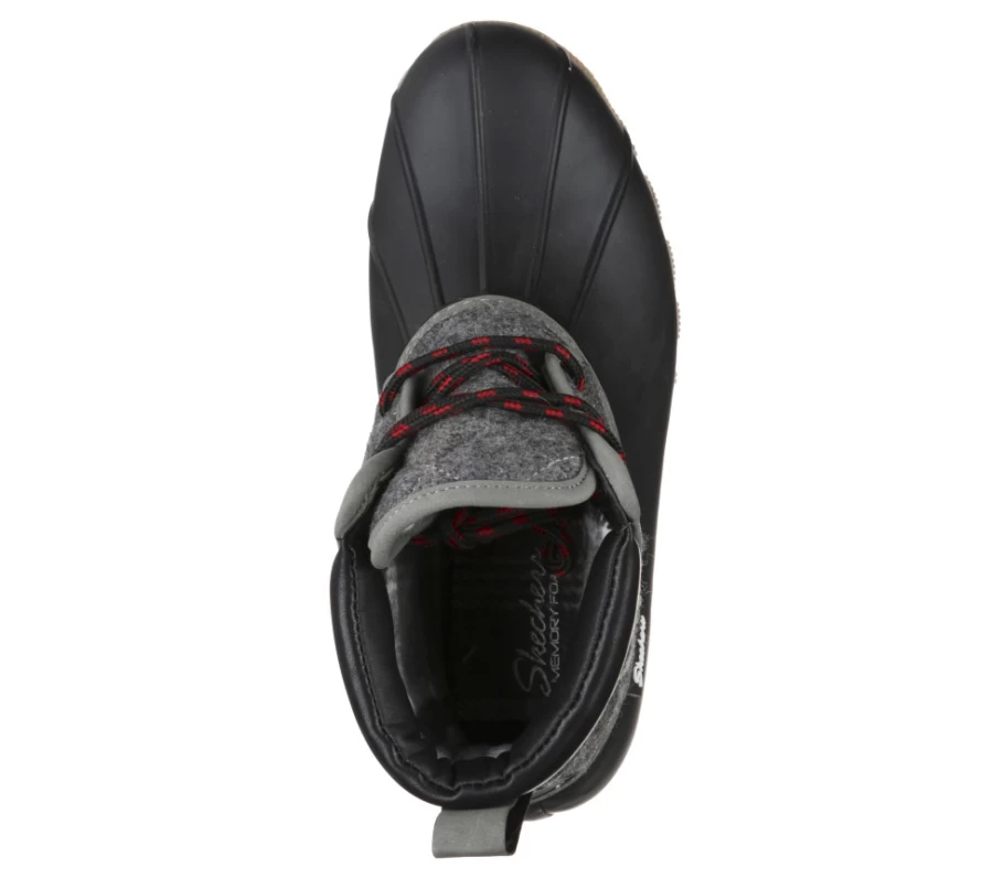 SKECHERS Women's Lil Puddles Sneakers in Black & Charcoal - Comfortable Pond-Inspired Shoes