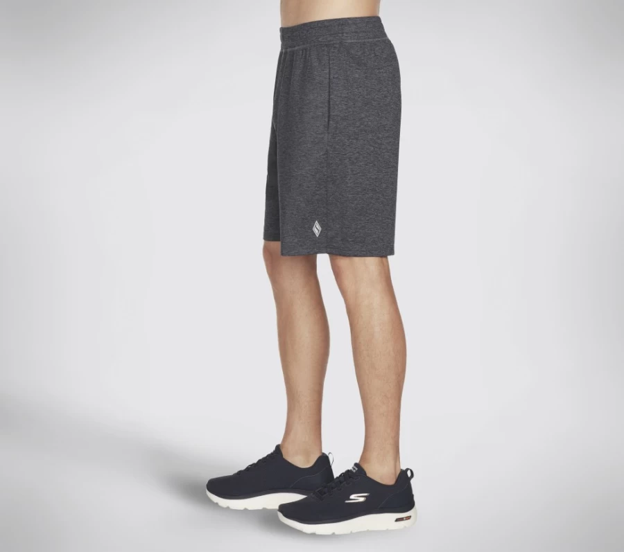 SKECHERS Men's Skech-Knits Ultra Go 9-Inch Shorts in Charcoal - Comfortable Athletic Wear