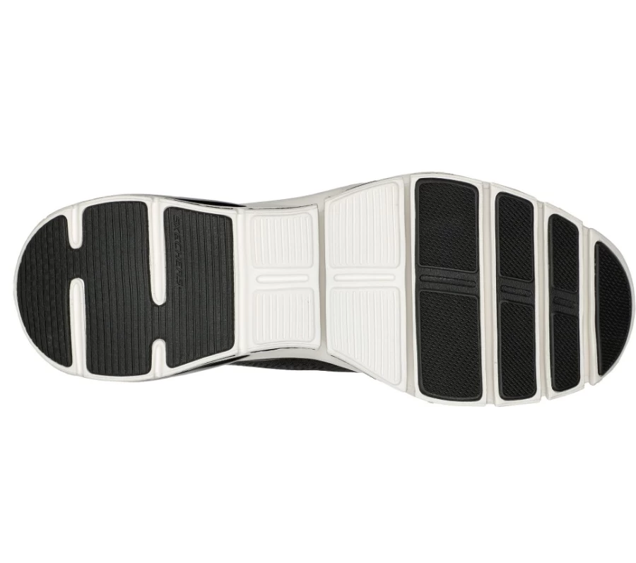 SKECHERS Men's Glide-Step Flex Air Sneakers in Black & White - Lightweight Walking Shoes