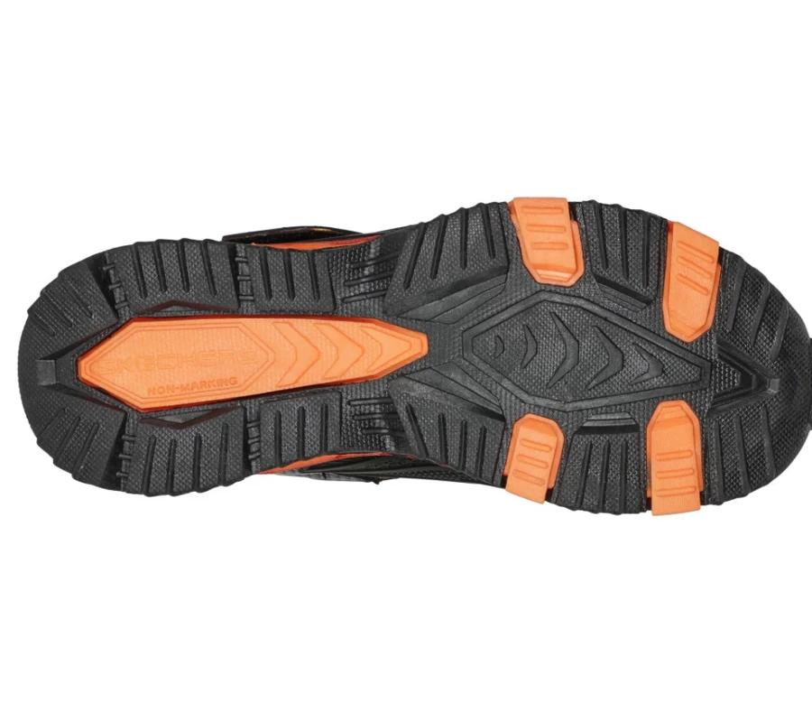 SKECHERS Kids Hydro Lights - Heat Stride Sneakers in Black & Red | S Lights Collection