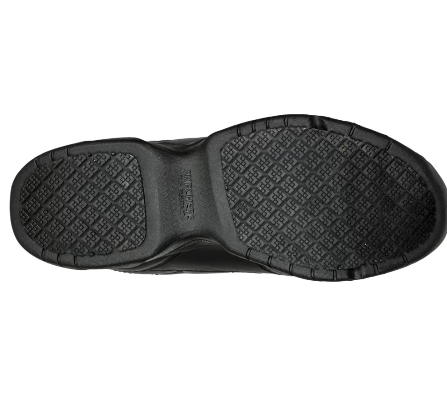 SKECHERS Men's Dighton Sr Work Relaxed Fit Sneakers in Black